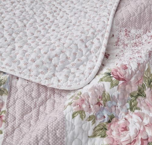 Chezmoi Collection Rosy 3-Piece King Size Quilt Set