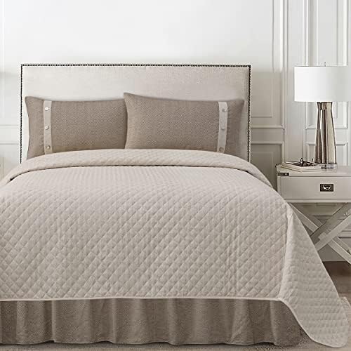 HiEnd Accents Fairfield Linen 4 Piece Coverlet Set