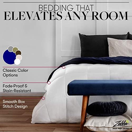 Beckham Luxury Linens Sky Blue Comforter - FullQueen Size Down Alternative