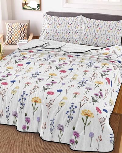 RisQiten Twin XL Quilt Set with Reversible Design