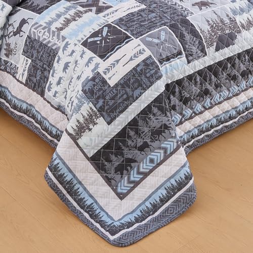 Market Place Rustic Quilt Set Twin Size