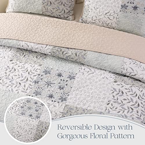 Exclusivo Mezcla Reversible Boho Quilt Set Twin Size
