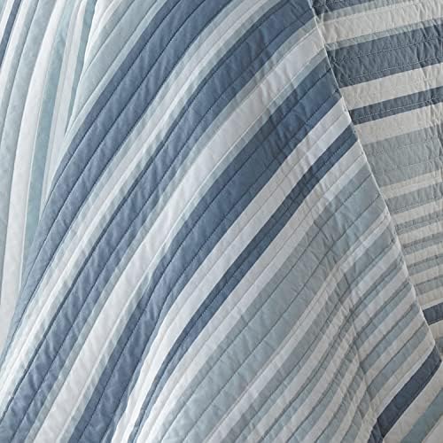 Levtex Home Truro Quilt Set - Stripe in Shades of Blue