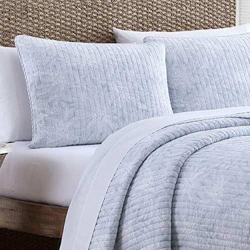 Tommy Bahama Twin Quilt Set - Reversible Cotton Bedding with Matching Sham 1