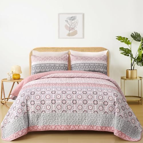 WONGS BEDDING Boho Quilt Set Queen