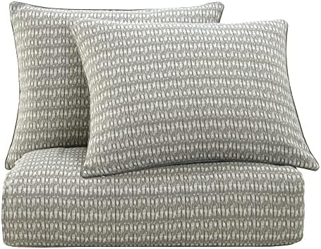 HiEnd Accents Queen Comforter Set 3 Piece Geometric Woven Jacquard