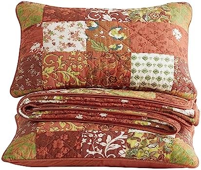 Chezmoi Leilani 3-Piece Boho Cotton Quilt Set