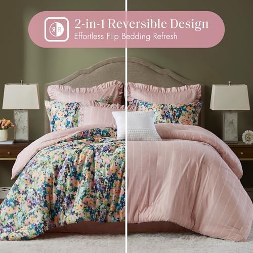 Madison Park Floral Reversible Comforter Set King Size