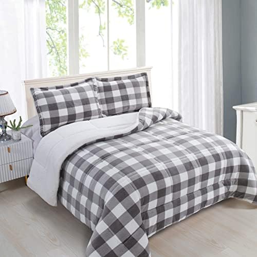 Elegant Comfort Reversible Down Alternative Comforter Set King