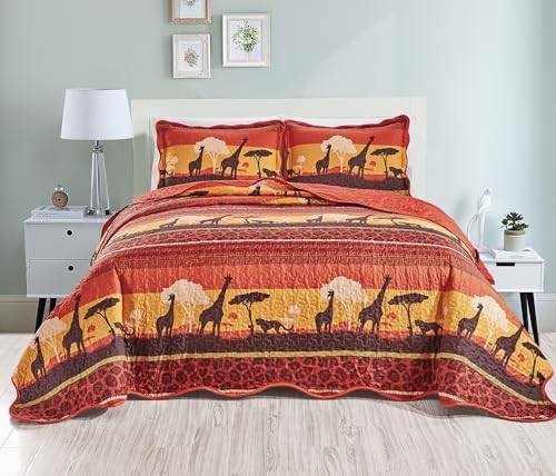 Grand Linen 2-Piece Twin Quilt Set with Wave Edges
