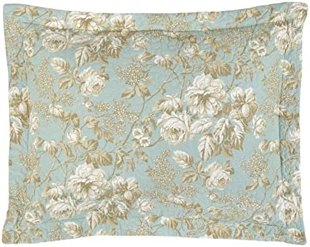 Laura Ashley Twin Quilt Set Cotton Reversible Bedding with Matching Sham