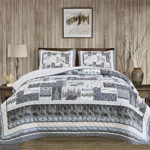 Market Place Rustic Quilt Set Twin Size