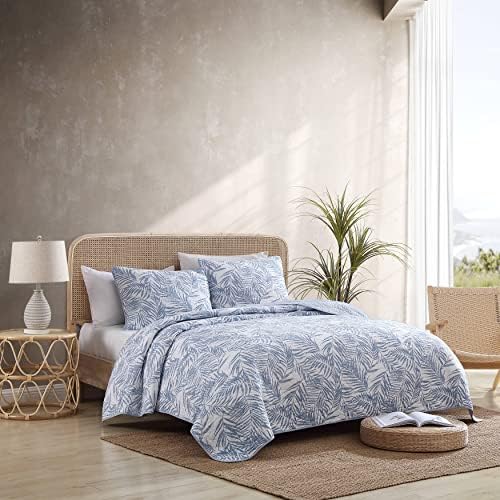 Tommy Bahama Twin Quilt Set in Medium Blue