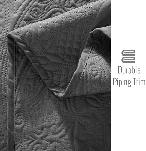 QATAN Quilt Bedding Set Lightweight Microfiber Bedspread with Pillow Shams 1