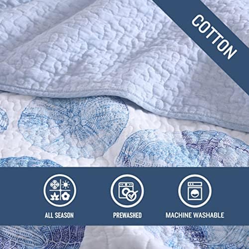 Tommy Bahama Queen Quilt Set with Reversible Design