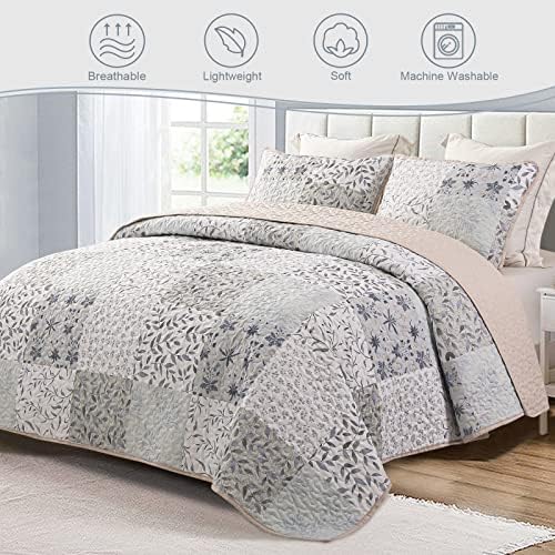 Exclusivo Mezcla Reversible Boho Quilt Set Twin Size