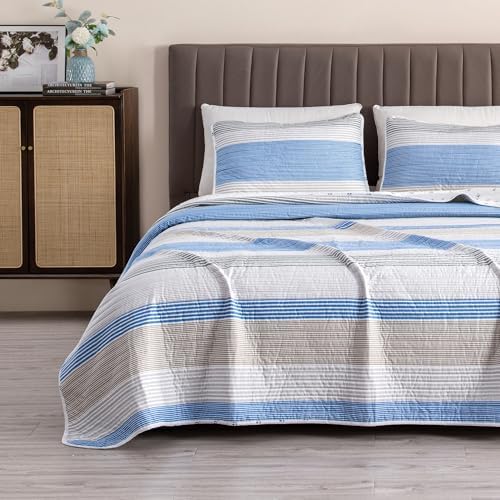 Great Bay Home 2-Piece Twin Reversible Quilt Comforter with 1 Sham