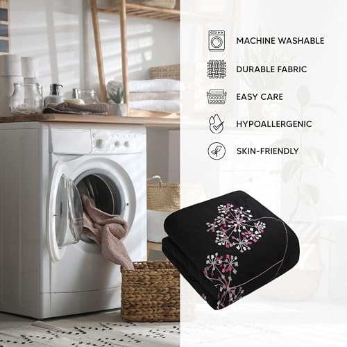 Chic Home 8 Piece Pink Floral Comforter Set Queen 1