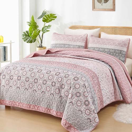 WONGS BEDDING Boho Quilt Set Queen