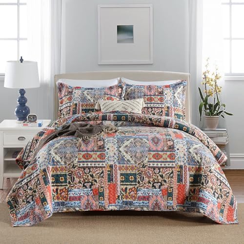 Autumn Dream Cotton Quilt Set 3-Piece Reversible Bedspread