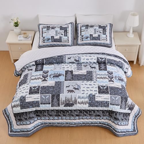 Market Place Rustic Quilt Set Twin Size