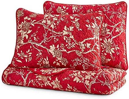Wake In Cloud Floral Quilt Set Twin 3-Piece 1