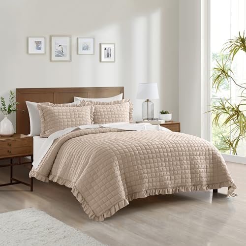 Chic Home Revel King Quilt Set Rose Pink 1