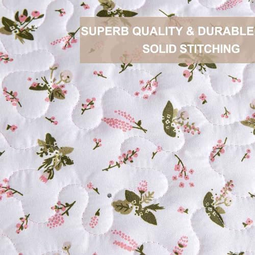 Nanko Floral Quilt Set Queen Full 3 Pcs