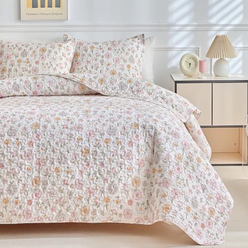 DuShow Queen Quilt Bedding Set Lightweight 3-Piece Quilt Set