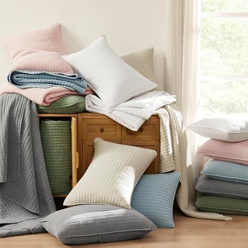 WDCOZY Pink Twin Quilt Set with 1 Sham