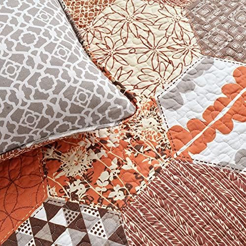 Lush Decor Briley 3 Piece Quilt Set Turquoise King