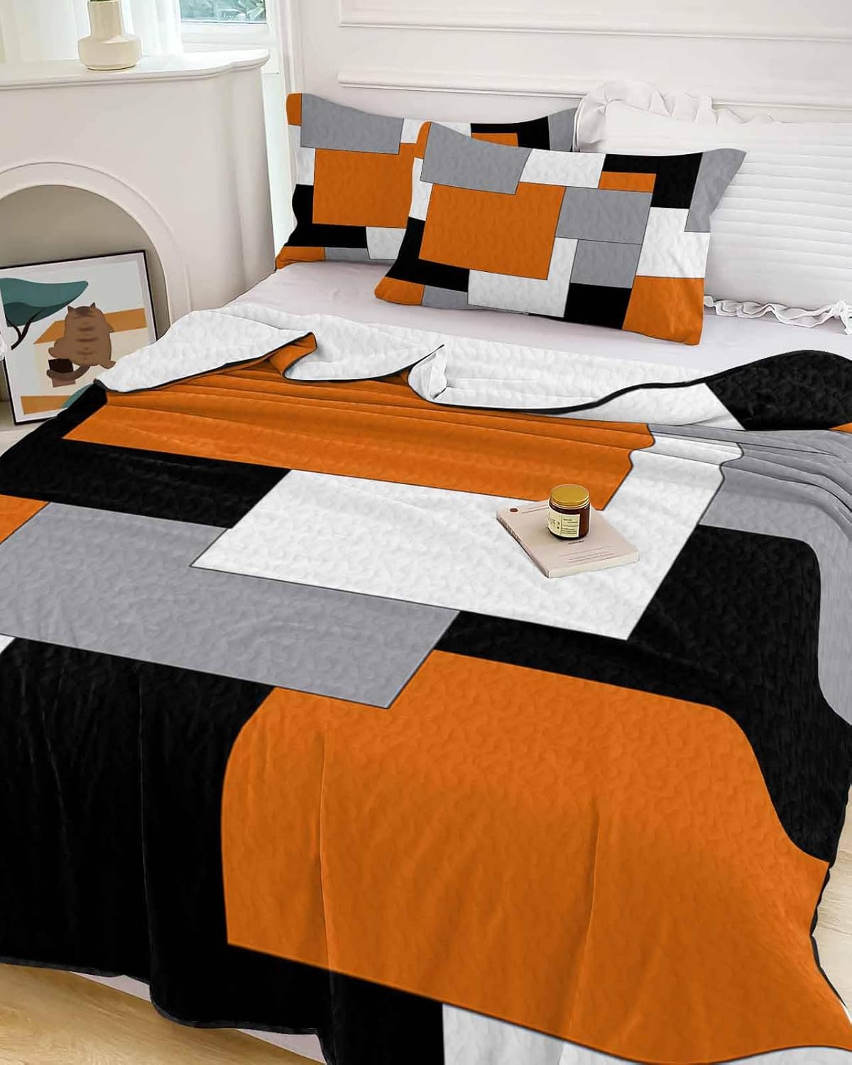 TocaHome Summer Quilt Set Twin XL 68x98 Inch