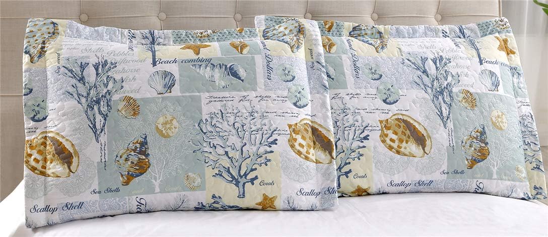 Junsey Ocean Beach Theme Quilt Set Twin Size