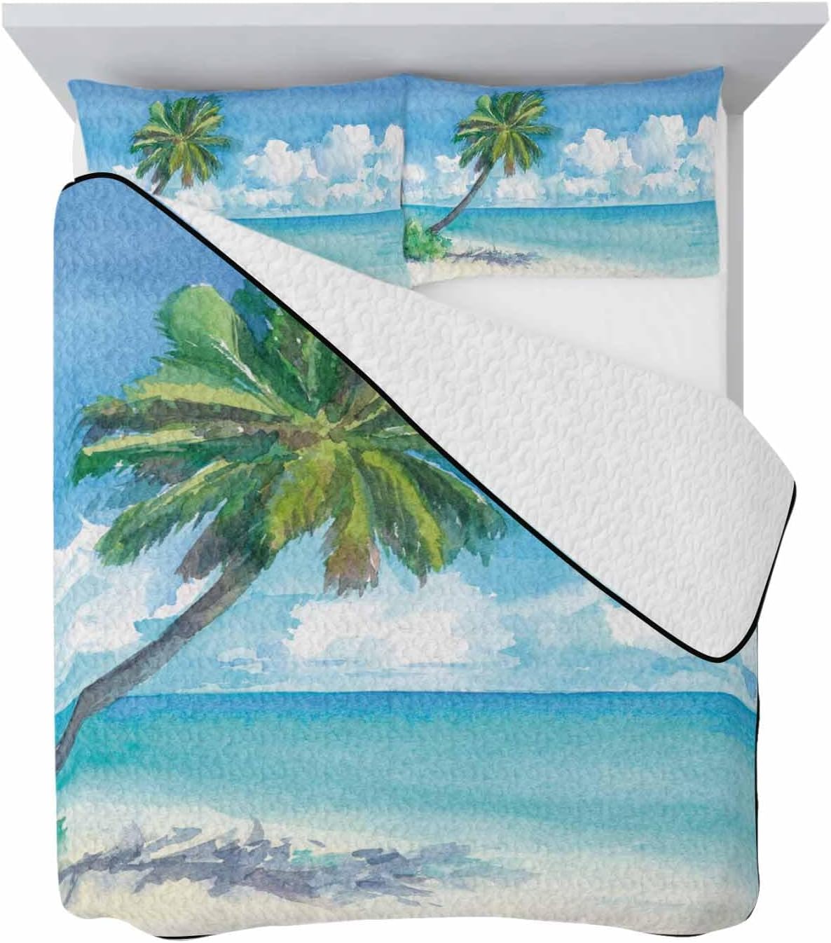 TocaHome Summer Quilt Twin XL 68x98 Inch with 2 Pillowcases 1