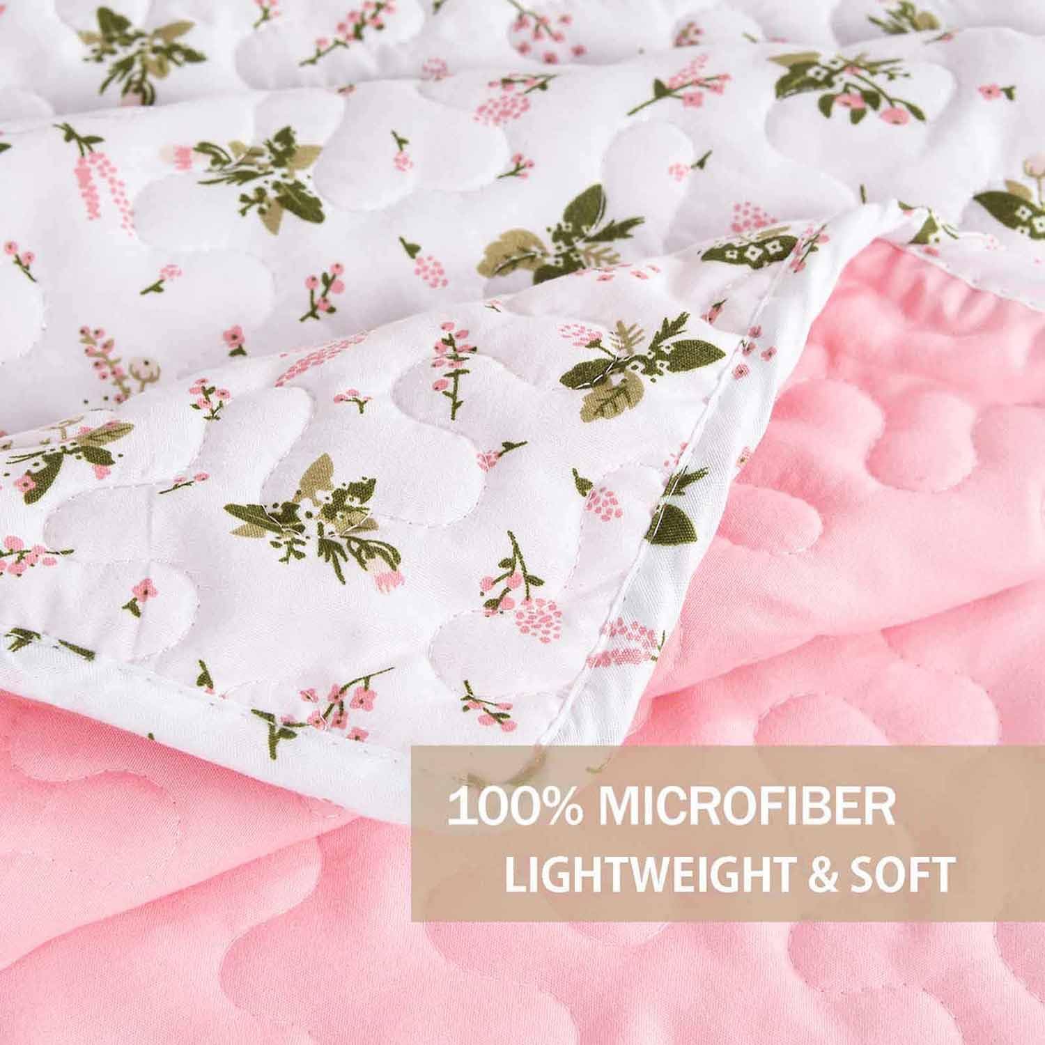 Nanko Floral Quilt Set Queen Full 3 Pcs