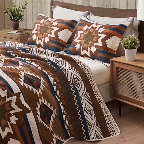 Notepure Southwestern Quilt Set 3 Piece Queen Size