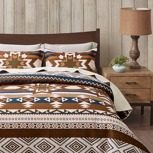 Notepure Southwestern Quilt Set 3 Piece Queen Size