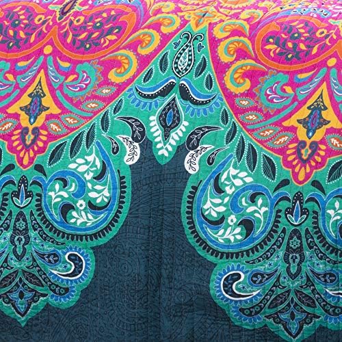 Lush Decor Boho Reversible Cotton Quilt 3-Piece King Set