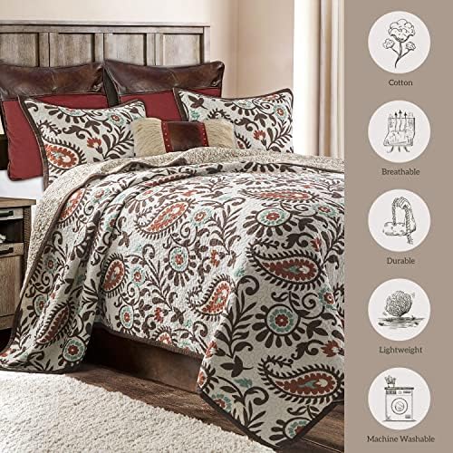 Paseo Road Rebecca 3 Piece Quilt Set with Pillow Shams