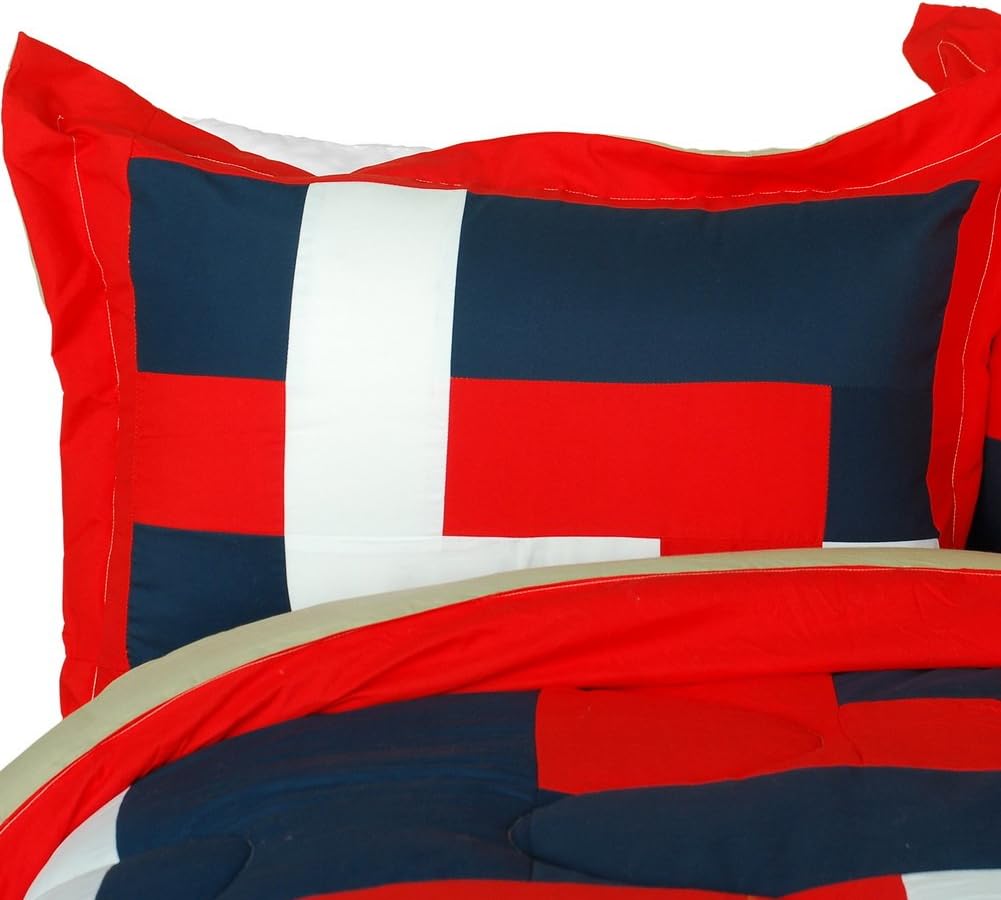 Onitiva Warm Cabin Quilted Patchwork Comforter Set FullQueen