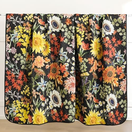 Yiran Floral Quilt Set Queen Size 3 Piece