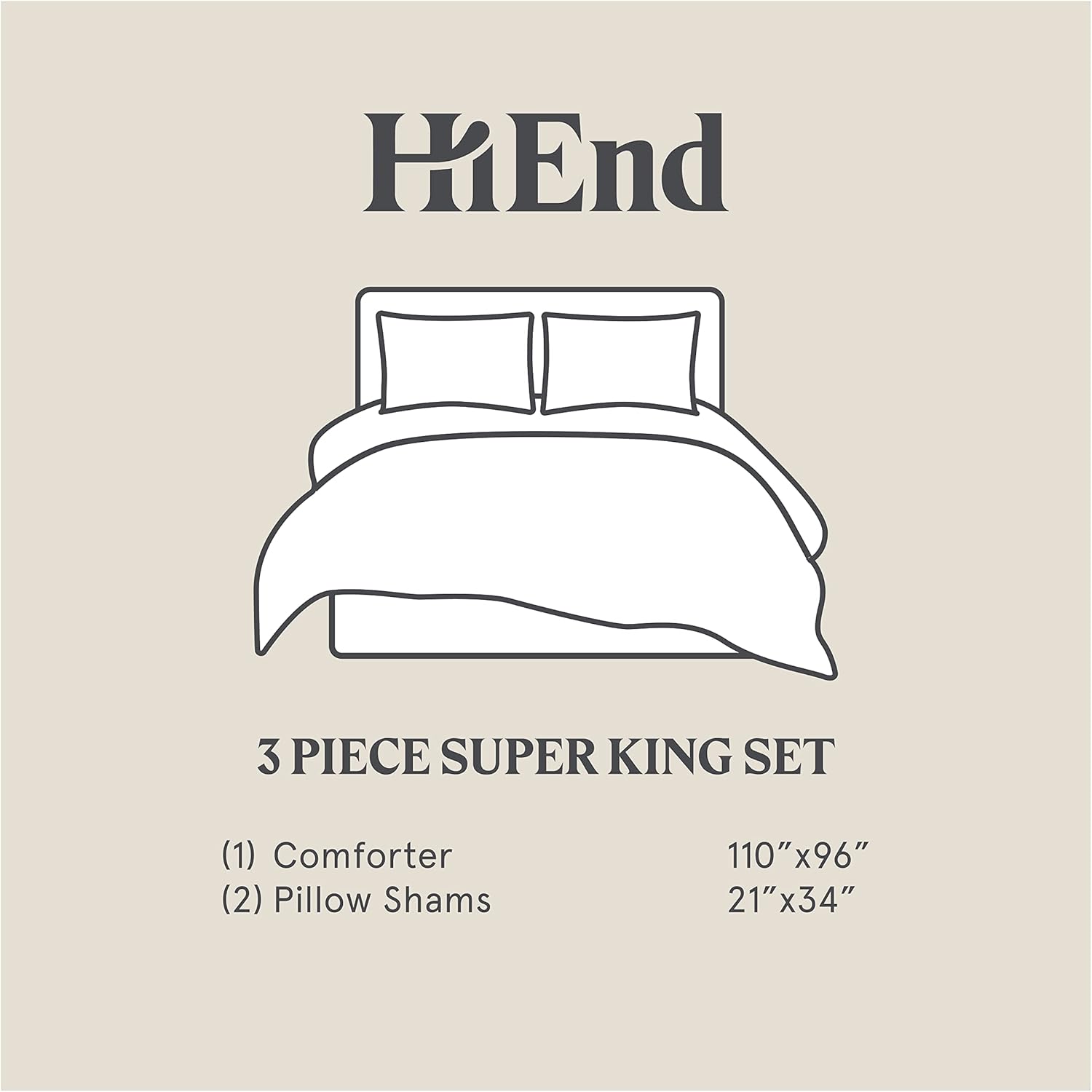HiEnd Accents 3-Piece Duvet Cover Set Lane Gray White Stripe Seersucker
