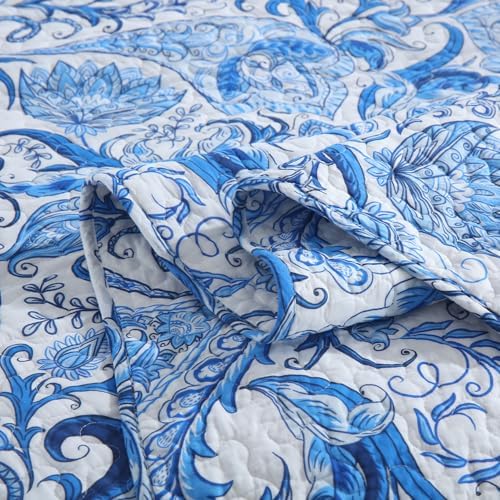 Camandy Cotton Quilt Bedding Set Reversible 3 Pieces King Size