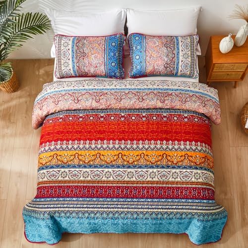 WONGS BEDDING Boho Twin Quilt Set