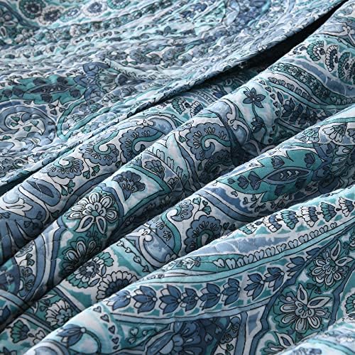 ENASAL Reversible Paisley Cotton Quilt Set King Size