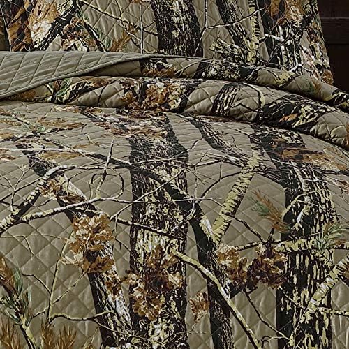 Chezmoi Salem 3-Piece Forest Quilt Set - King Size