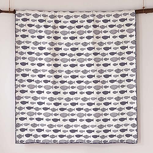 Levtex Home Bakio Quilt Set - Navy and White