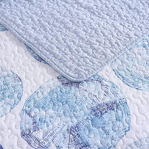 Tommy Bahama Queen Quilt Set with Reversible Design