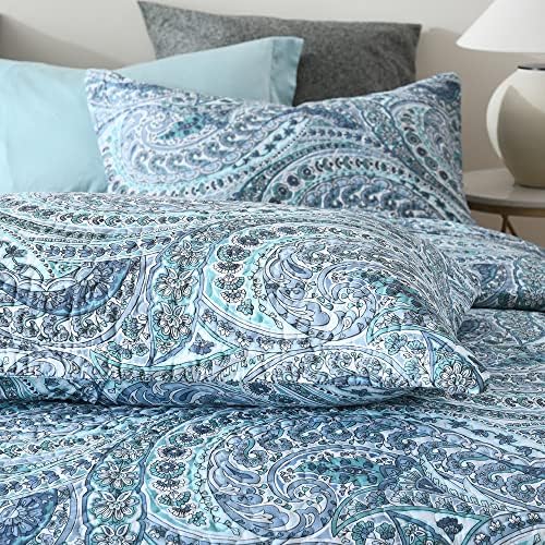 ENASAL Reversible Paisley Cotton Quilt Set King Size