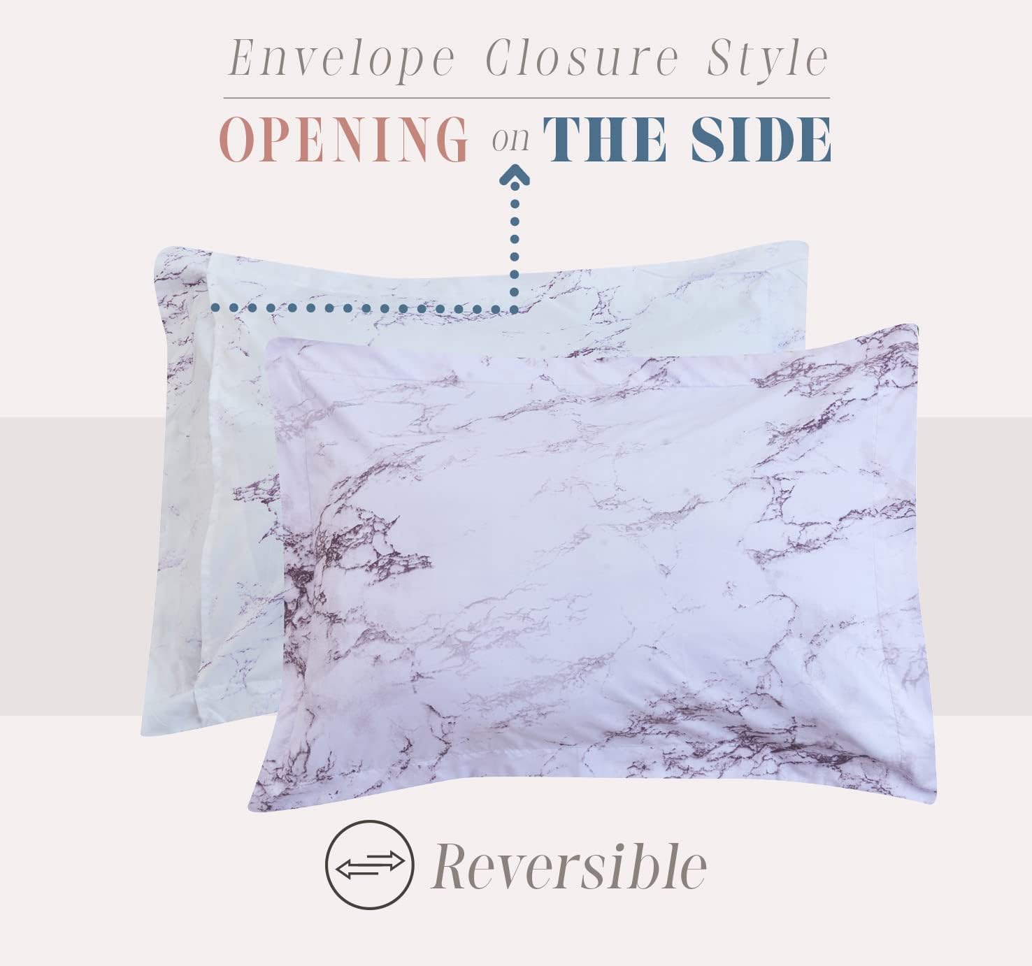 Elegant Comfort 10-Piece Marble Print Comforter Set